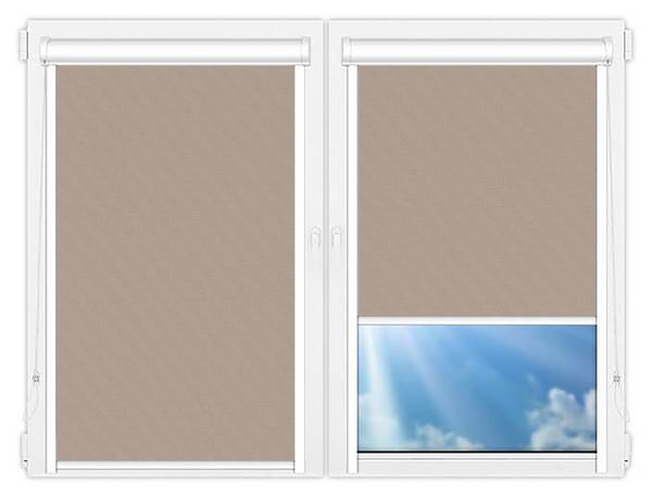 Кассетные рулонные шторы UNI Монако дымчато-серый цена. Купить в «Мастерская Жалюзи»